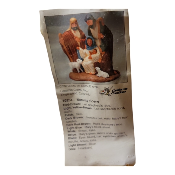 HP 😊 California Creations Nativity Scene Creative Crafts Art Project U Paint - Picture 8 of 12